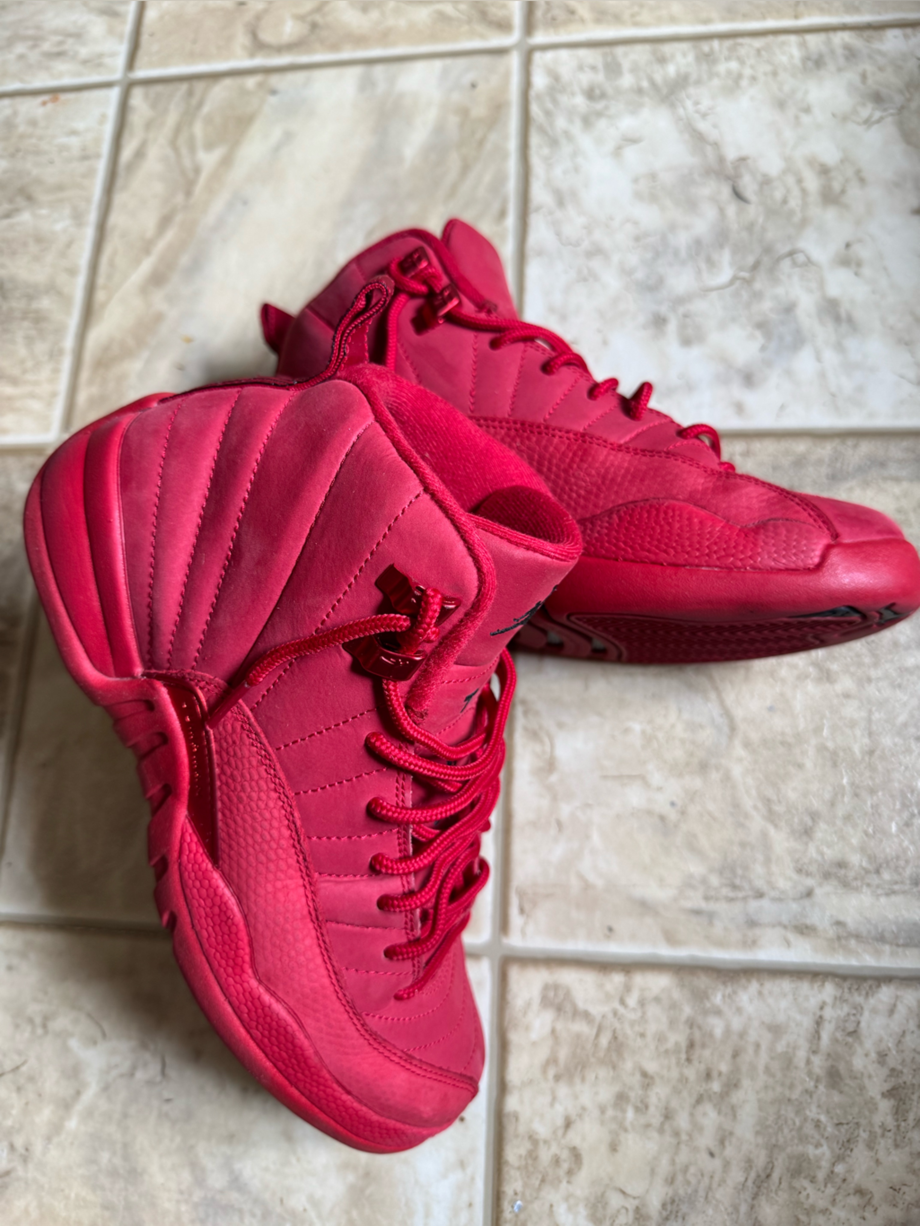Jordan Red High-Top Sneakers